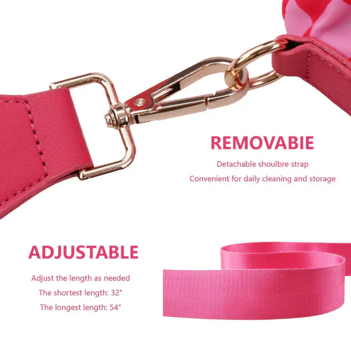 The Roomiest Crossbody Bum Bag（White, black, pink）